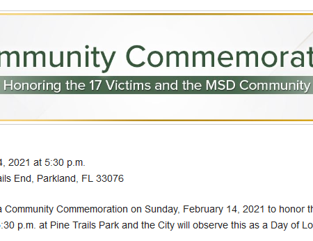 Parkland Community Commemoration February 14 2021